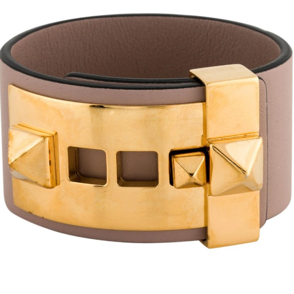 Rockstud Leather Bracelet
